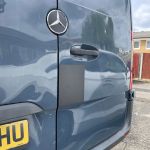Mercedes Sprinter 17+ Twin Rear Door Shield Plate Black